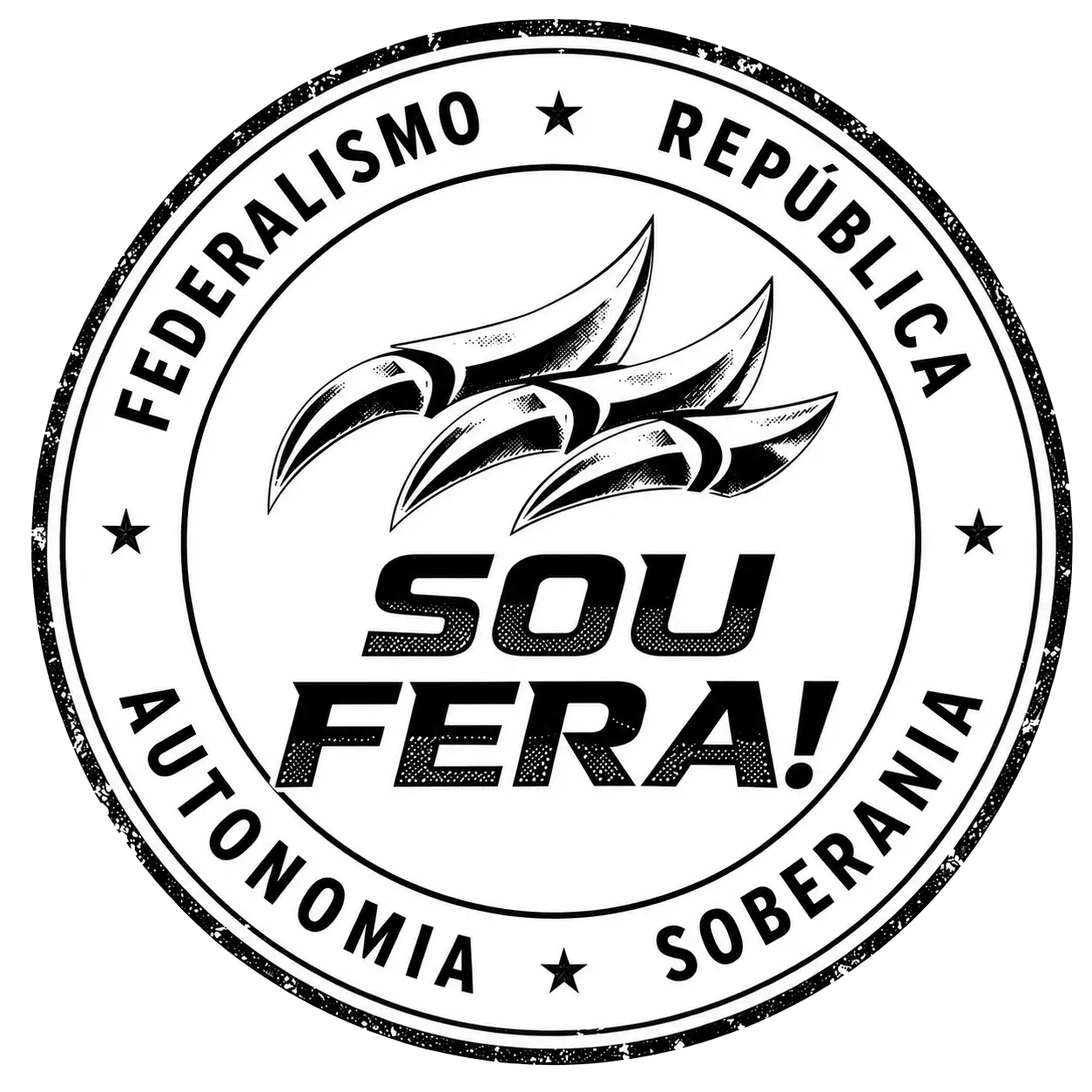 Carimbo oficial do Programa FERAS